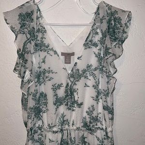 Long Butterfly-sleeved Dress